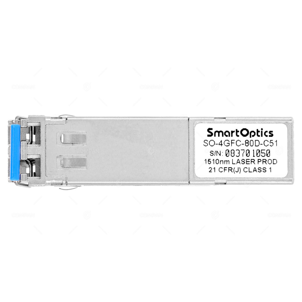 SO-4GFC-80D-C51 SMARTOPTICS 4GB SFP SM BLUE OPTICAL TRANSCEIVER -
